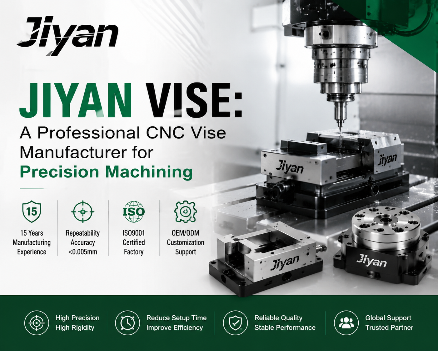 JIYAN Vise professional CNC vise manufacturer for precision machining