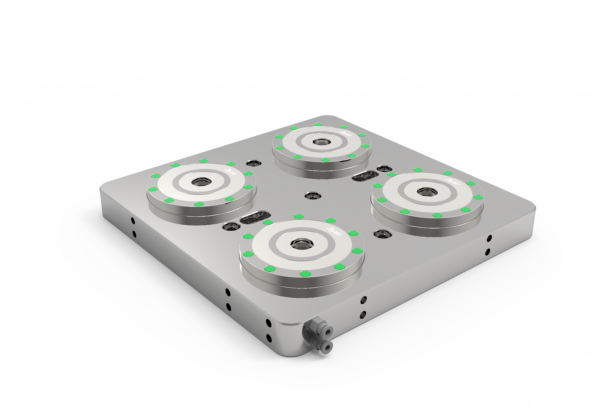 H18-4F Zero-Point Clamp (4-Station) by JIYAN