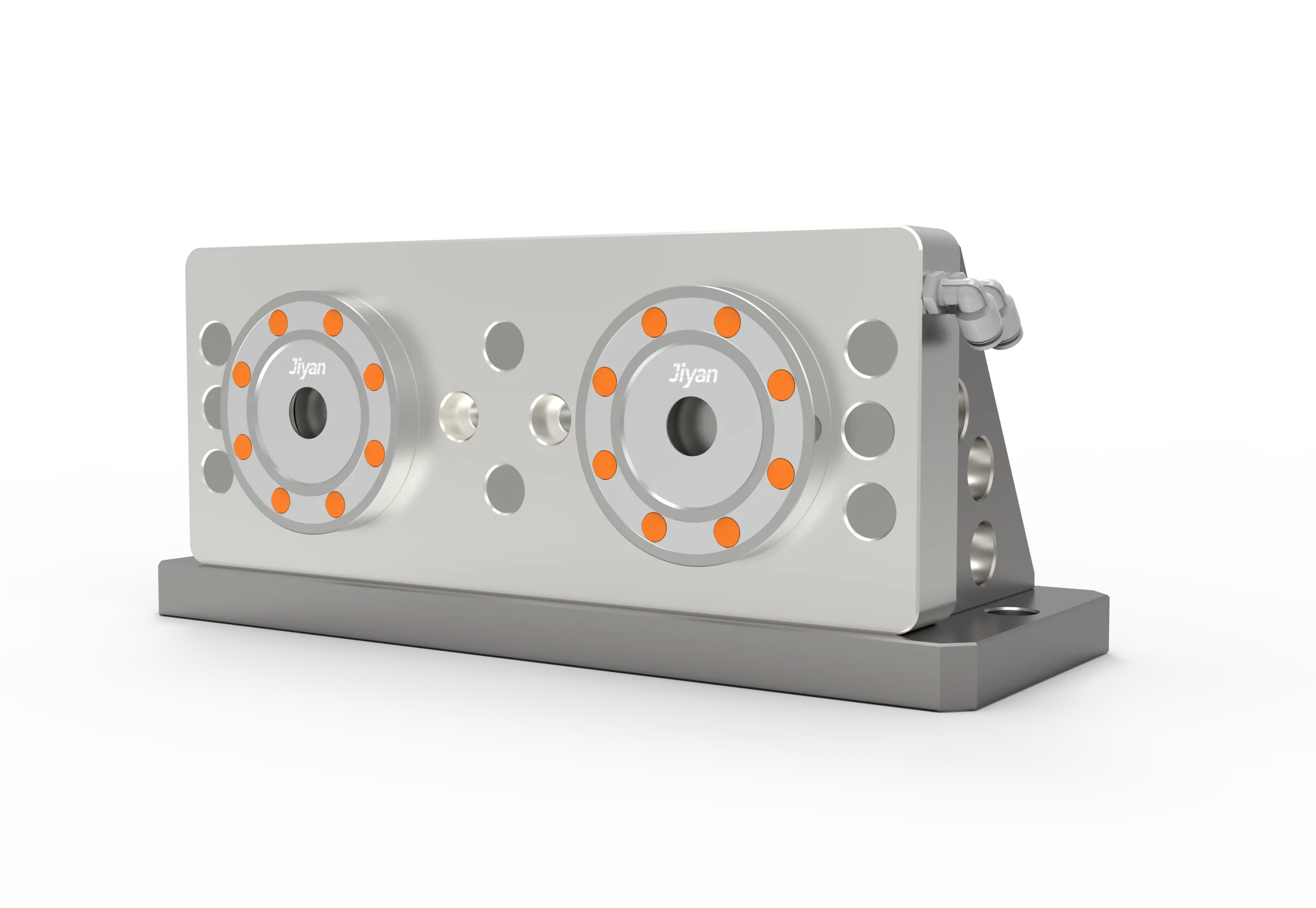 H18‑90‑2L JIYAN Pneumatic Zero Point Clamp (90° Twin Combo)
