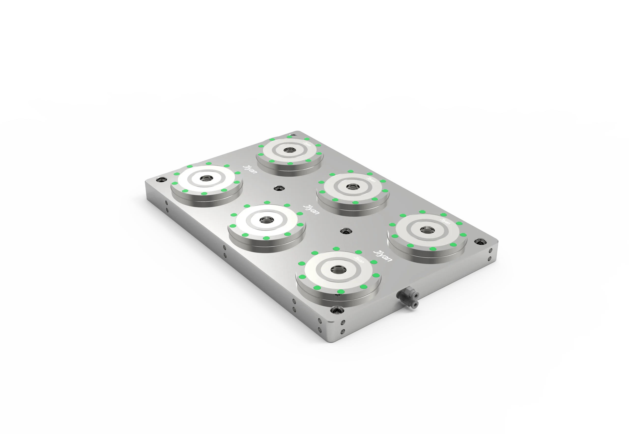 JIYAN H138-6C six-station zero-point clamp on small parts