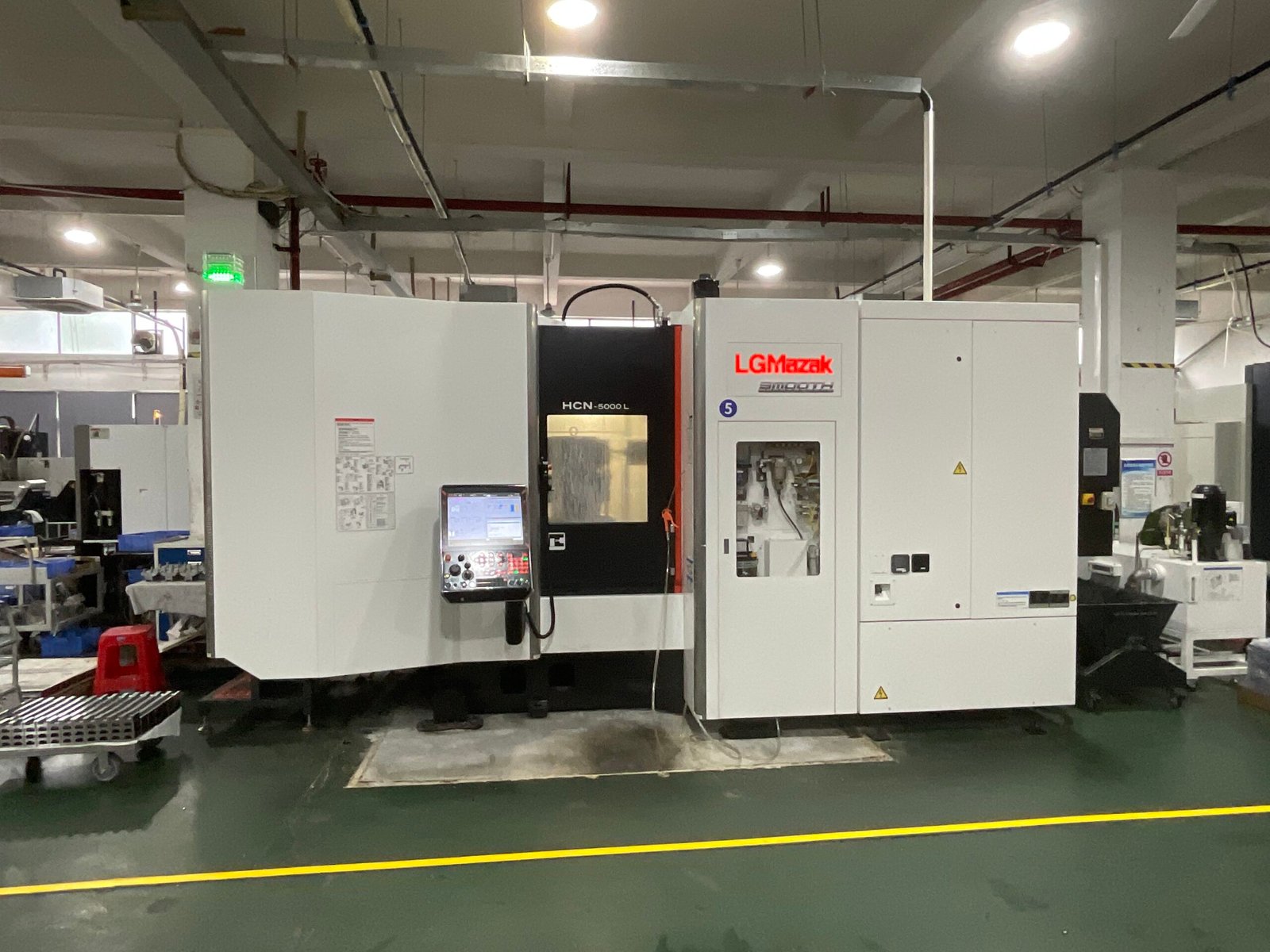 Mazak HCN-5000L horizontal machining center at JIYAN factory