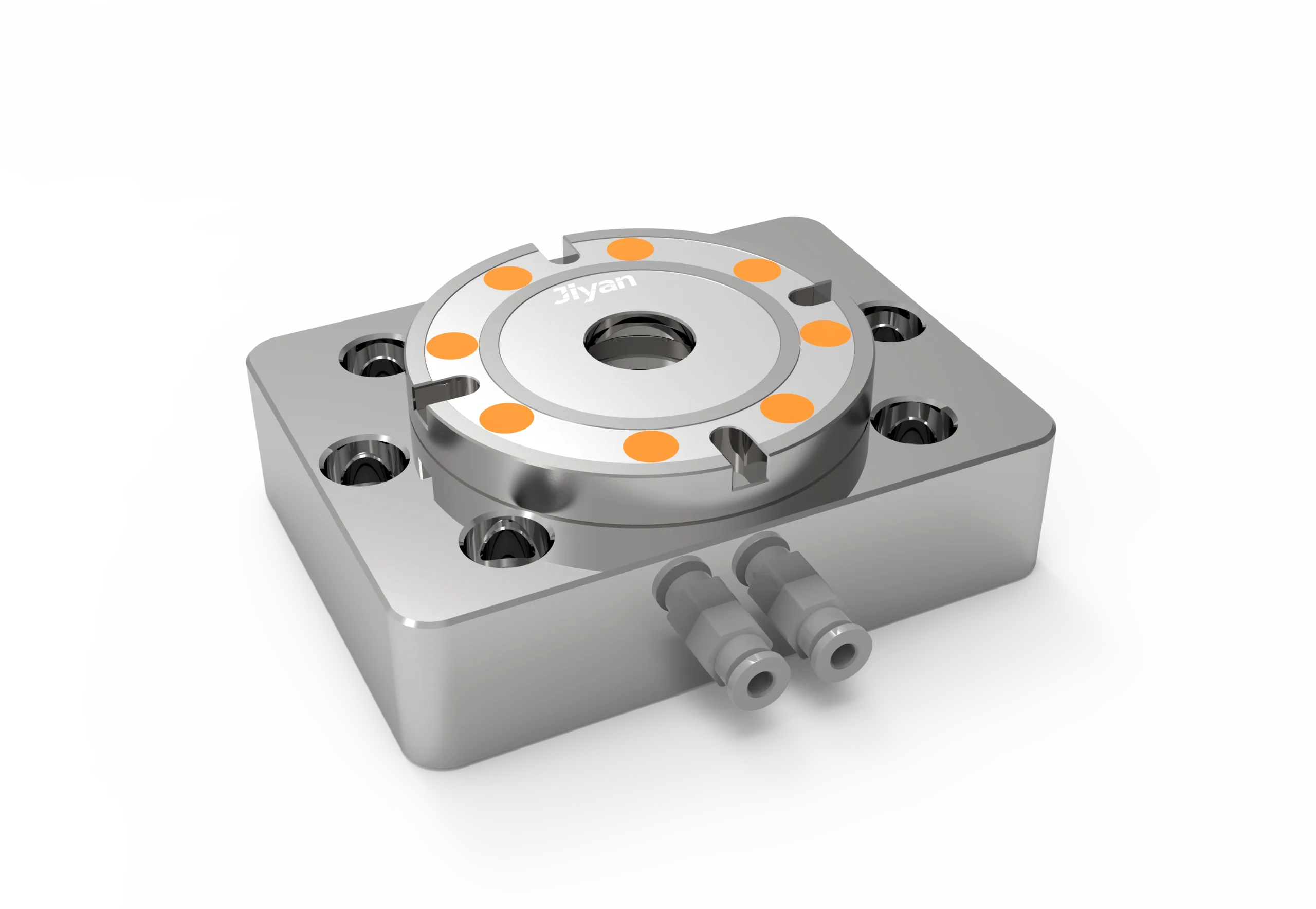 Jiyan H18-1C zero point clamping module with pneumatic ports and pull-stud interface