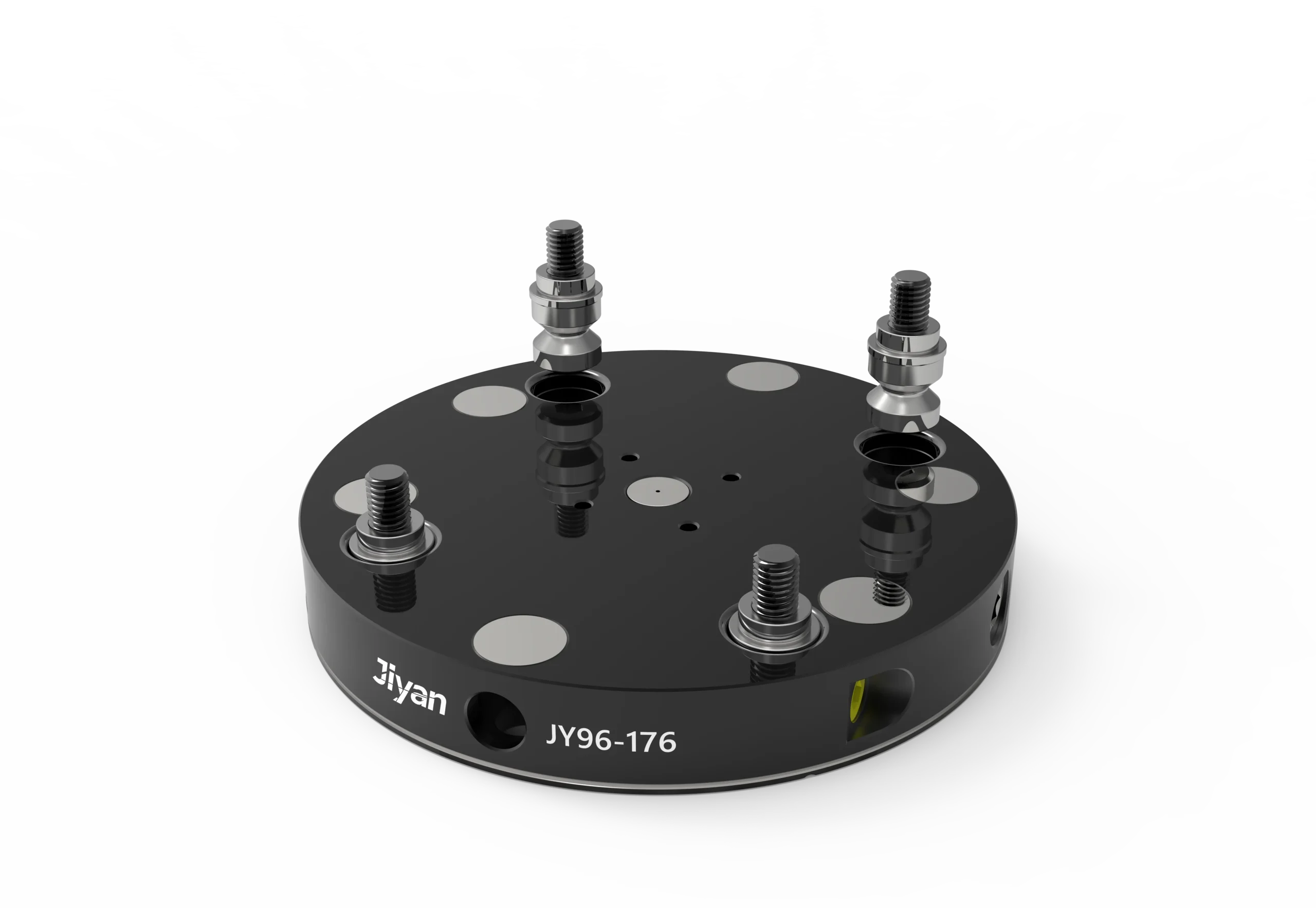 Jiyan self-centering vise combination workholding setup on a zero-point base