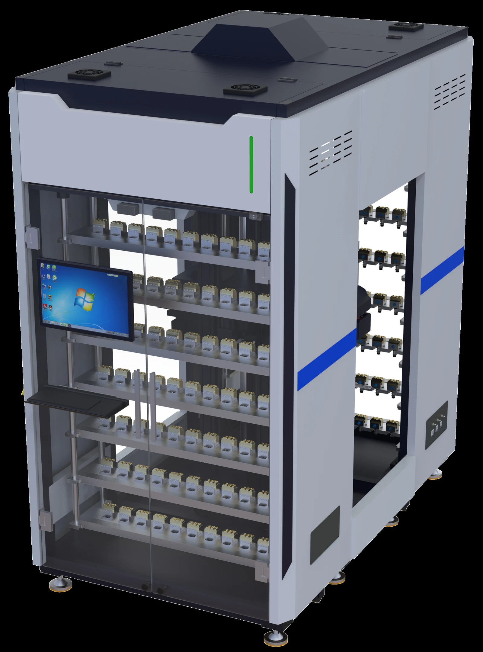 CNC automation warehouse with 5-axis automated loading and unloading system