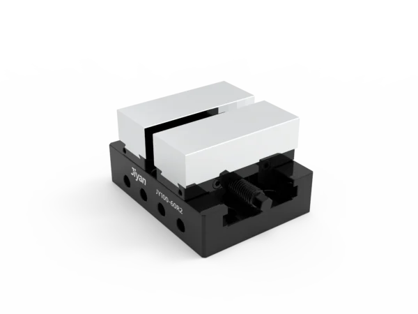 JY100-60R2 Self-Centering CNC Vise – Soft + Aluminum Jaw Combo