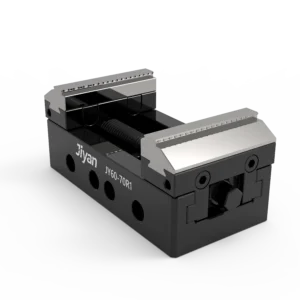 JIYAN JY60-70R1 self-centering CNC vise with soft and aluminum jaw combo